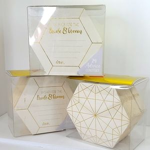 Wedding Favors Coasters Advice for the Bride and Groom 72 count Gold Foil accent